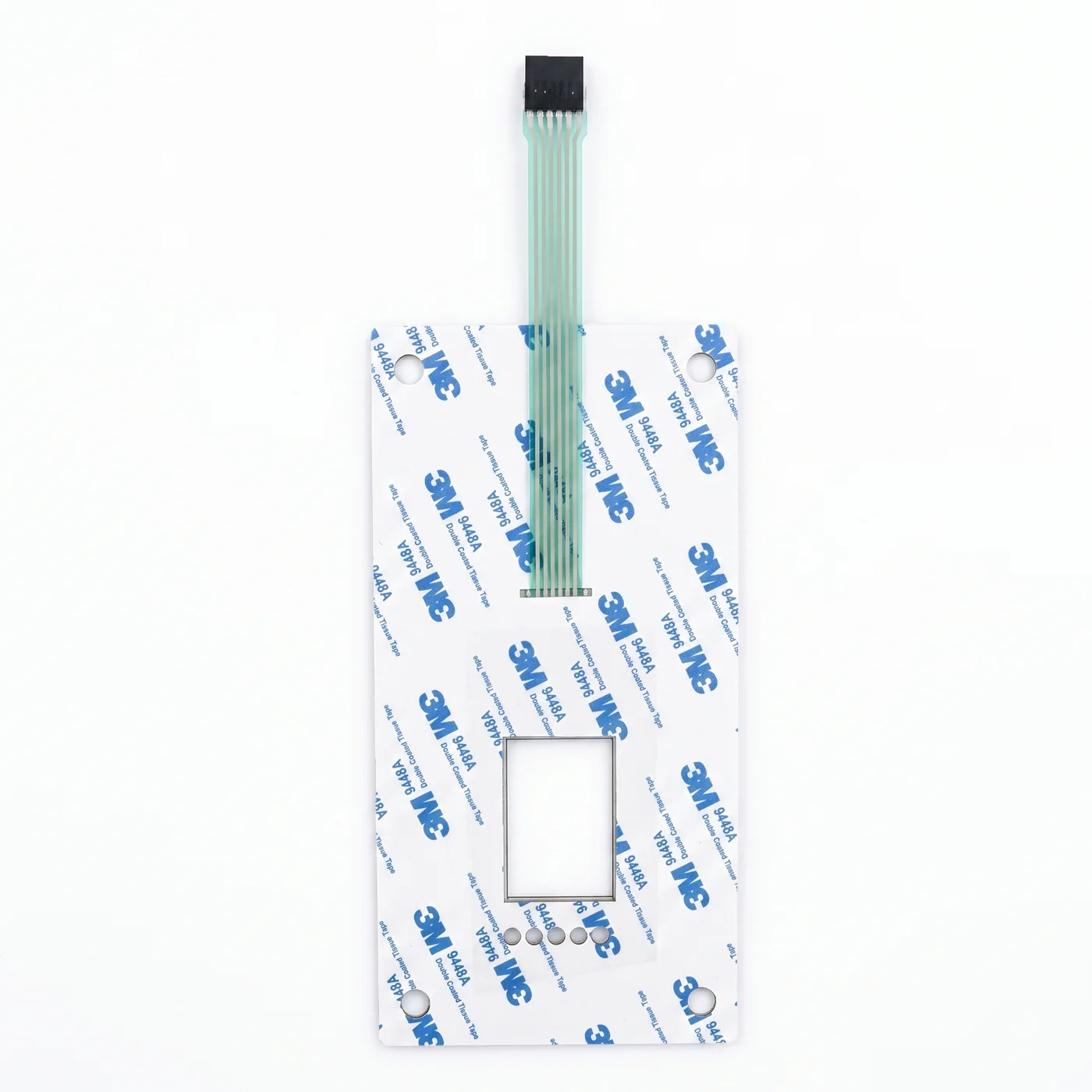 带背胶离型纸与窗口的薄膜开关安装面样品